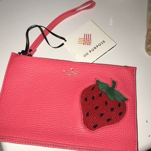 Kate spade strawberry wristlet 🍓